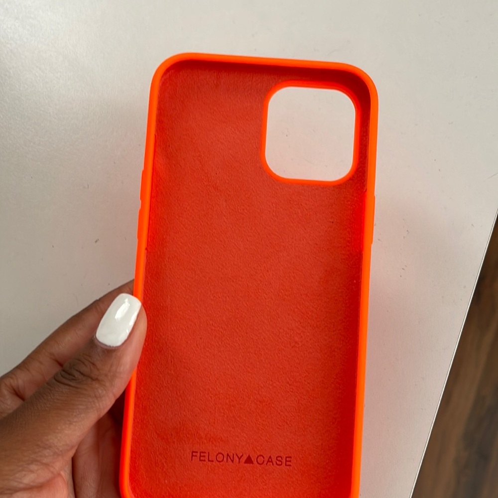 12 pro max  felony brand orange silicone